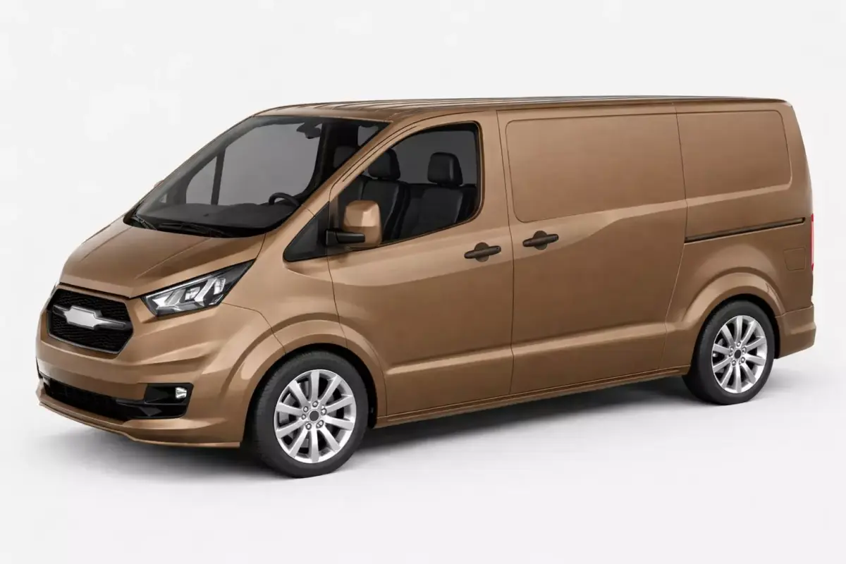 Generic Delivery Van Modern Urban Logistics Vehicle 01 3D model