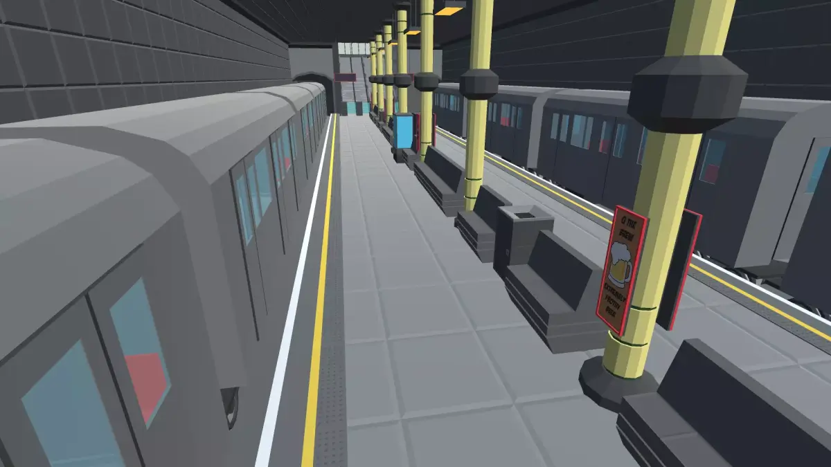 9t5 Low Poly Subway Low-poly 3D model