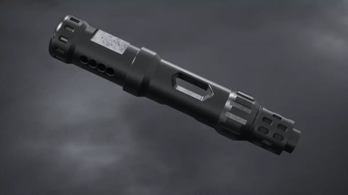 Muzzle brake long vt 3D model