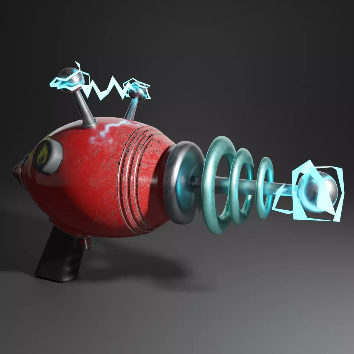 Realistic Alien Gun  3D model