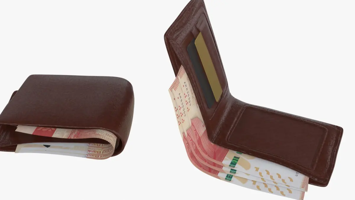 HongKong 1000 Dollars Wallet Money Purse 3D model