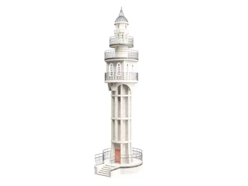 Historic Tower 1 3D model