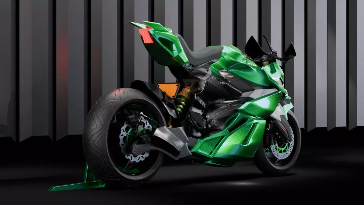 Sci-Fi Superbike 3D model