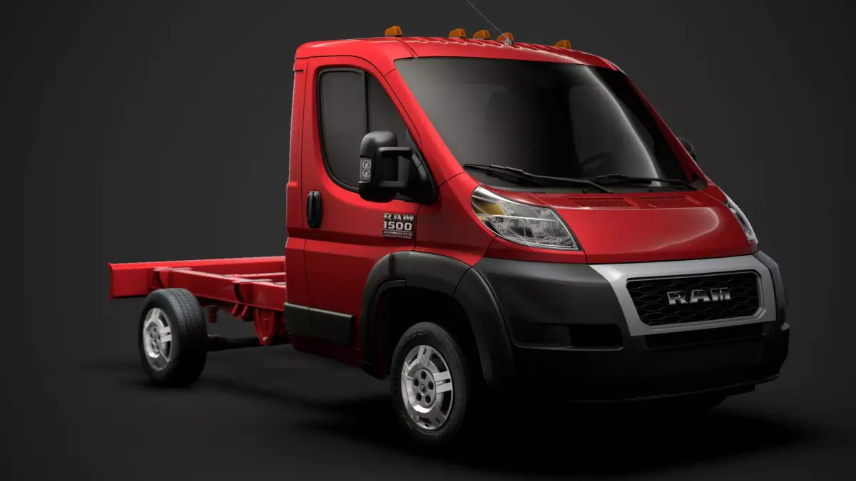 Ram Promaster Truck Single Cab 3000 WB 2020 3D model