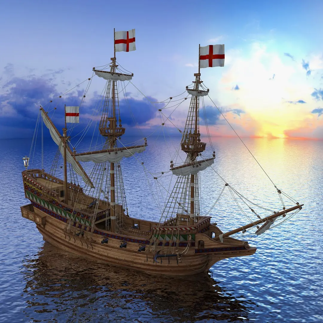 Golden Hind 3D model