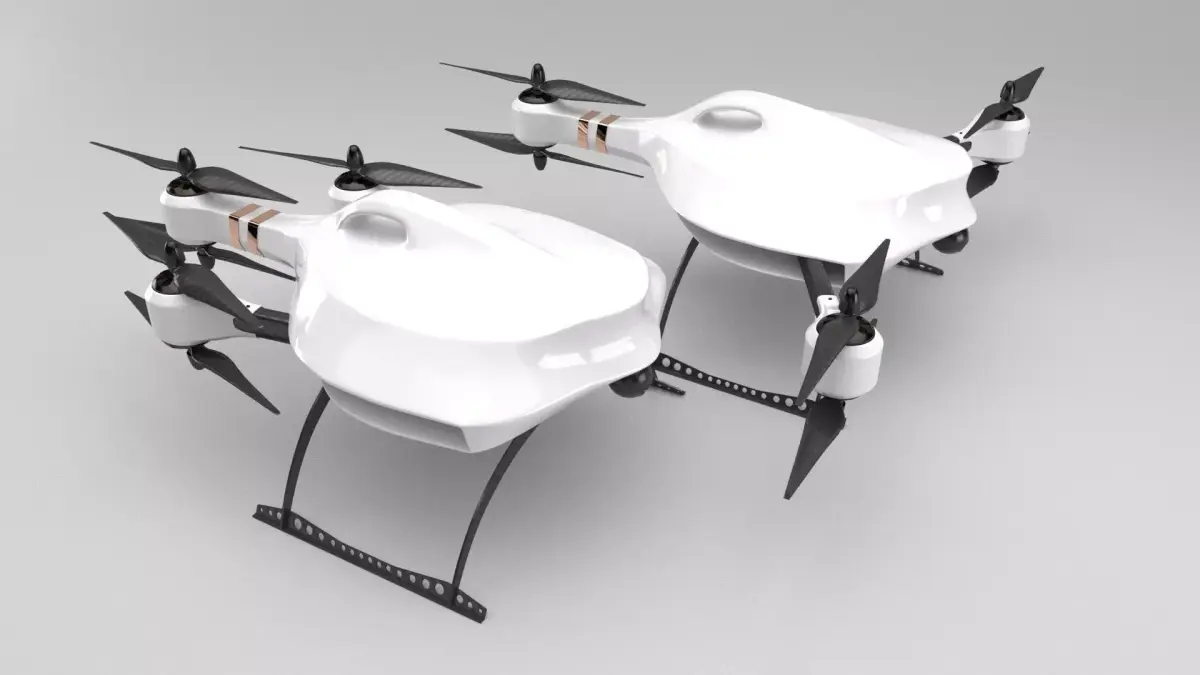 FPV Racing drone 3D model