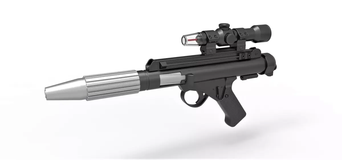 Blaster pistol DH-17 from Star Wars A New Hope 3D model