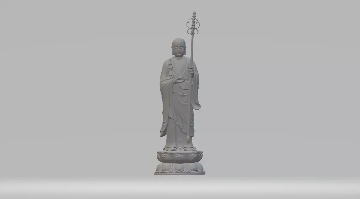 Ksitigarbha Bodhisattva Buddha Statue  3D print model get