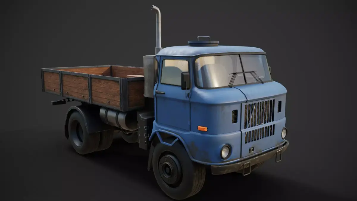 IFA w50 Truck  Low-poly 3D model