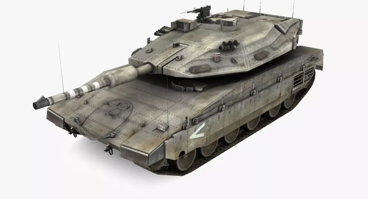 Merkava MK IV Low-poly 3D model