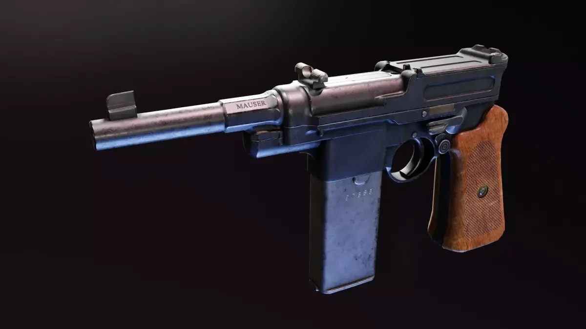 Mauser 06 08 Low-poly 3D model