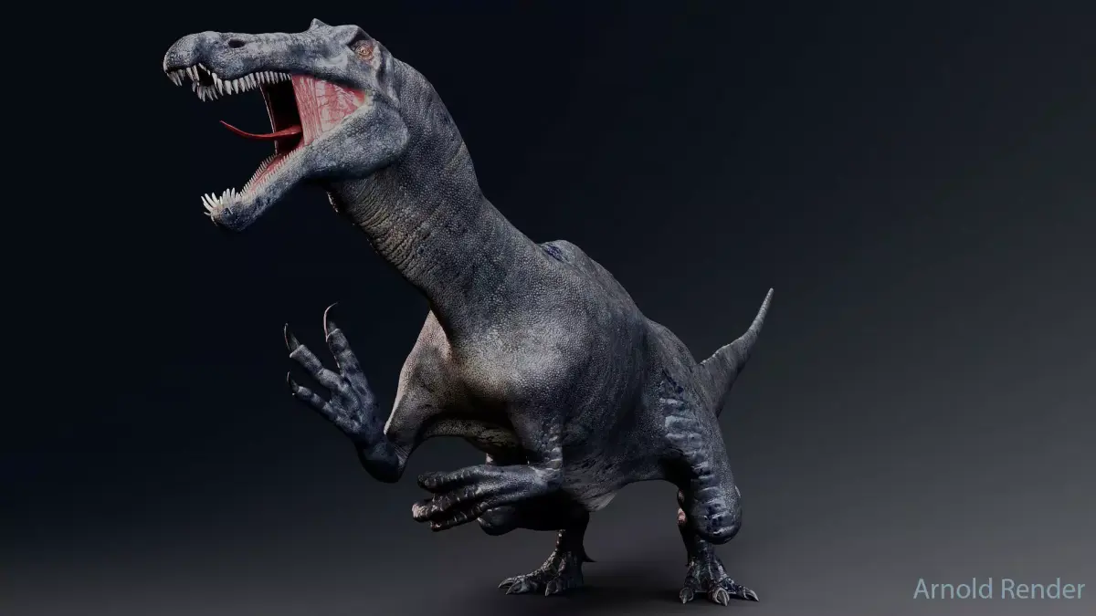 Dinosaur Suchomimus Tenerensis Unreal Engine and Unity Project Low-poly 3D model
