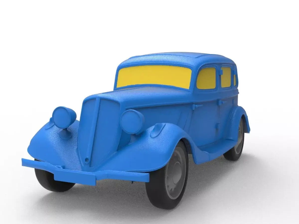 GAZ M1 1936 Classic Car 3D print model