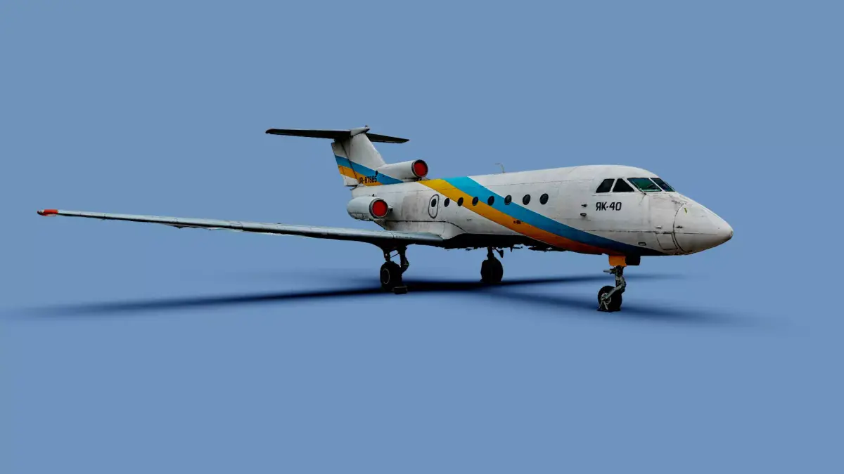 3D model Yakovlev yak 40 airplane Ukraine Antonov photogrammetry 3D model