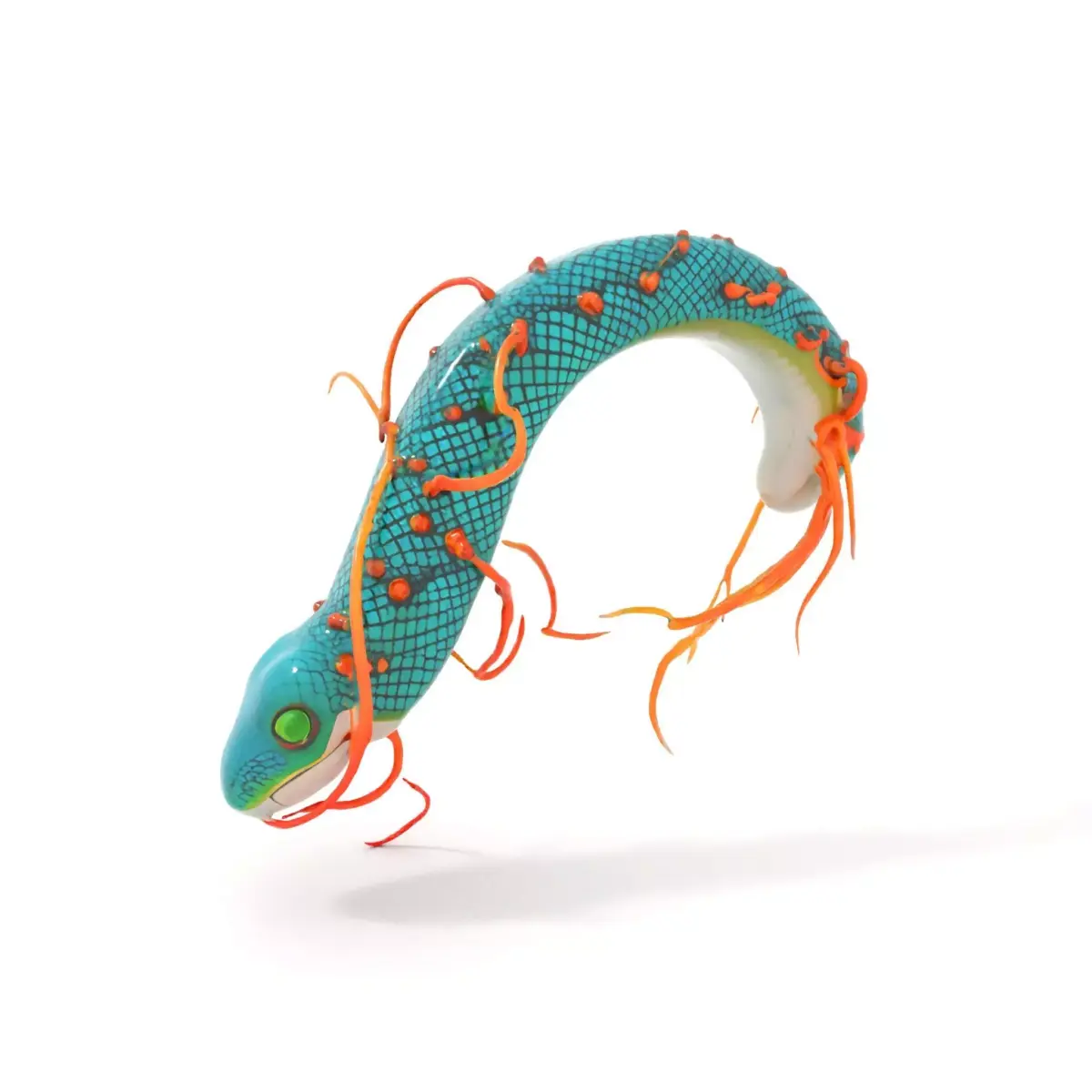 Vibrant Oceanic Creature model pack Low-poly 3D model