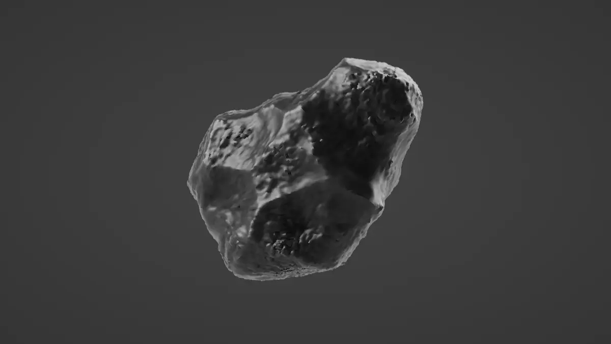 Asteroid moon rock Free 3D print model