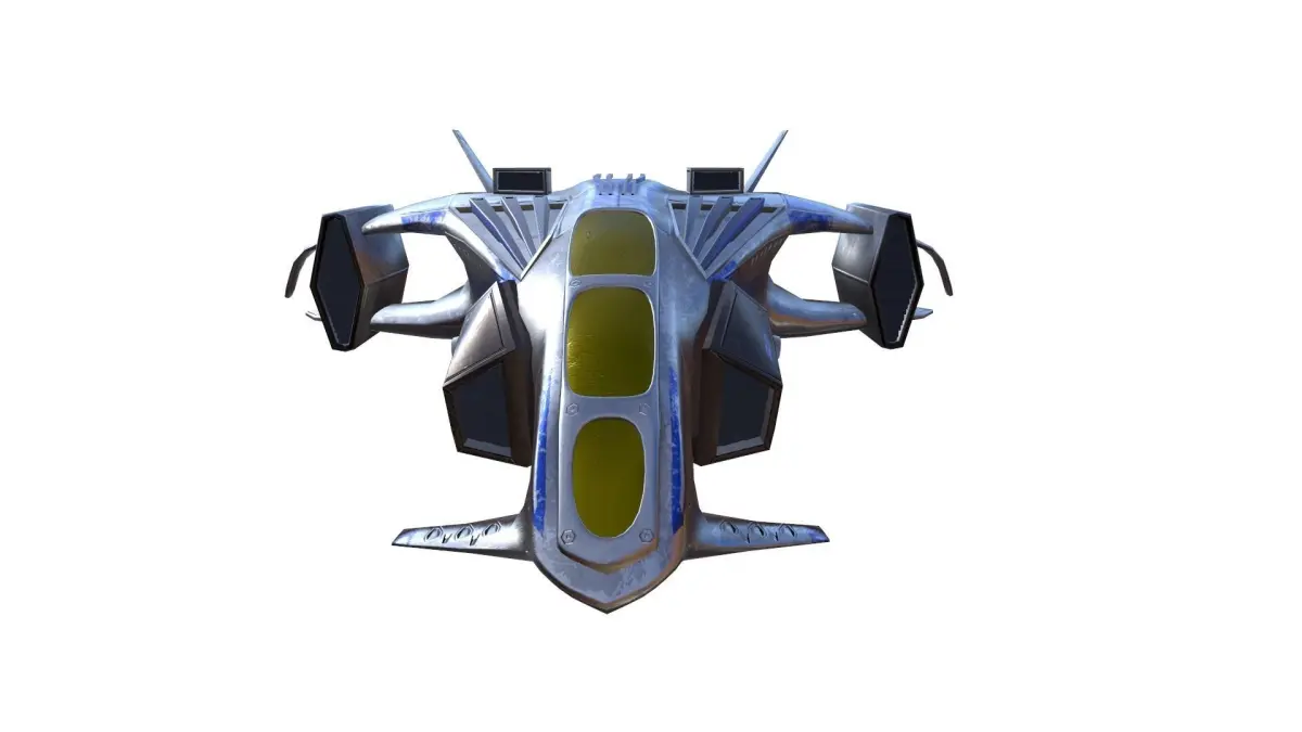 Scifi Fighter Low-poly 3D model purchase