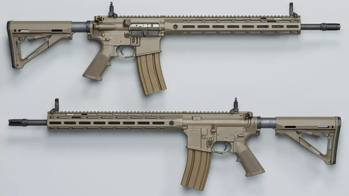 SR-15 - Replica Low-poly 3D model