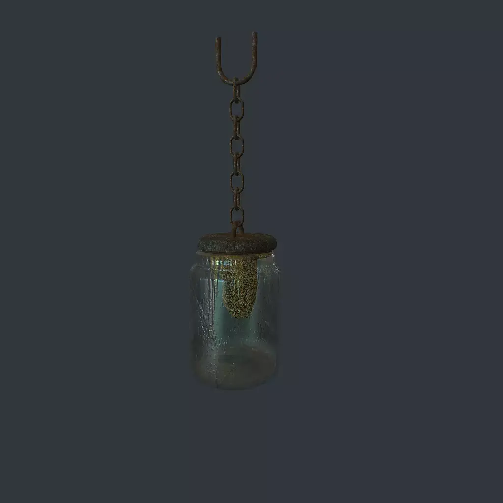 Bees Jar Animated 1 Low-poly 3D model