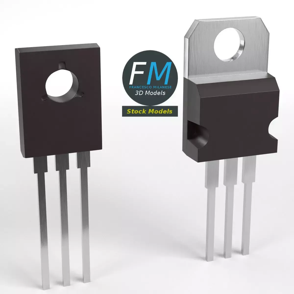 TO transistors 3D model