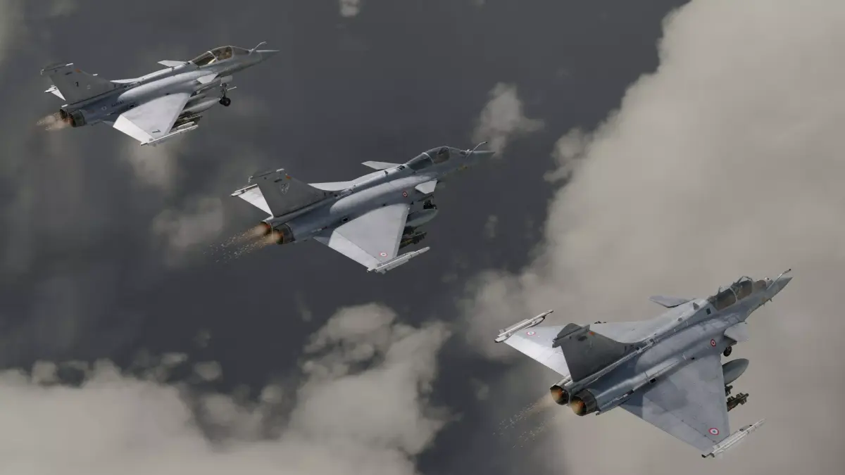 Dassault Rafale Collection - Rigged-High Resolution Cocpit Low-poly 3D model