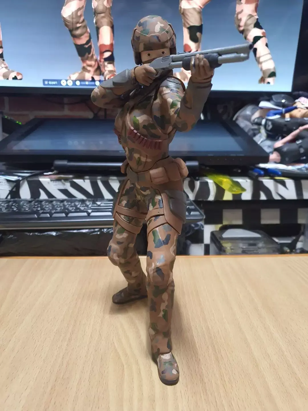 female soldier 3D print model