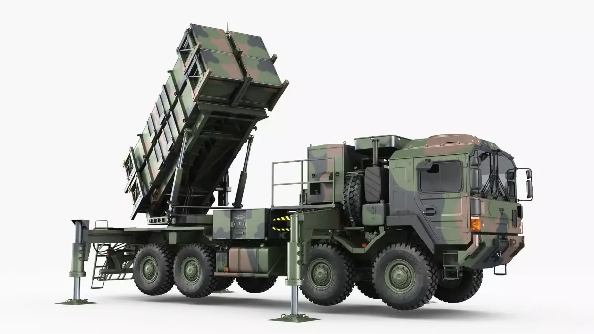 Rocket launcher MAN MIM-104 Patriot 3D model
