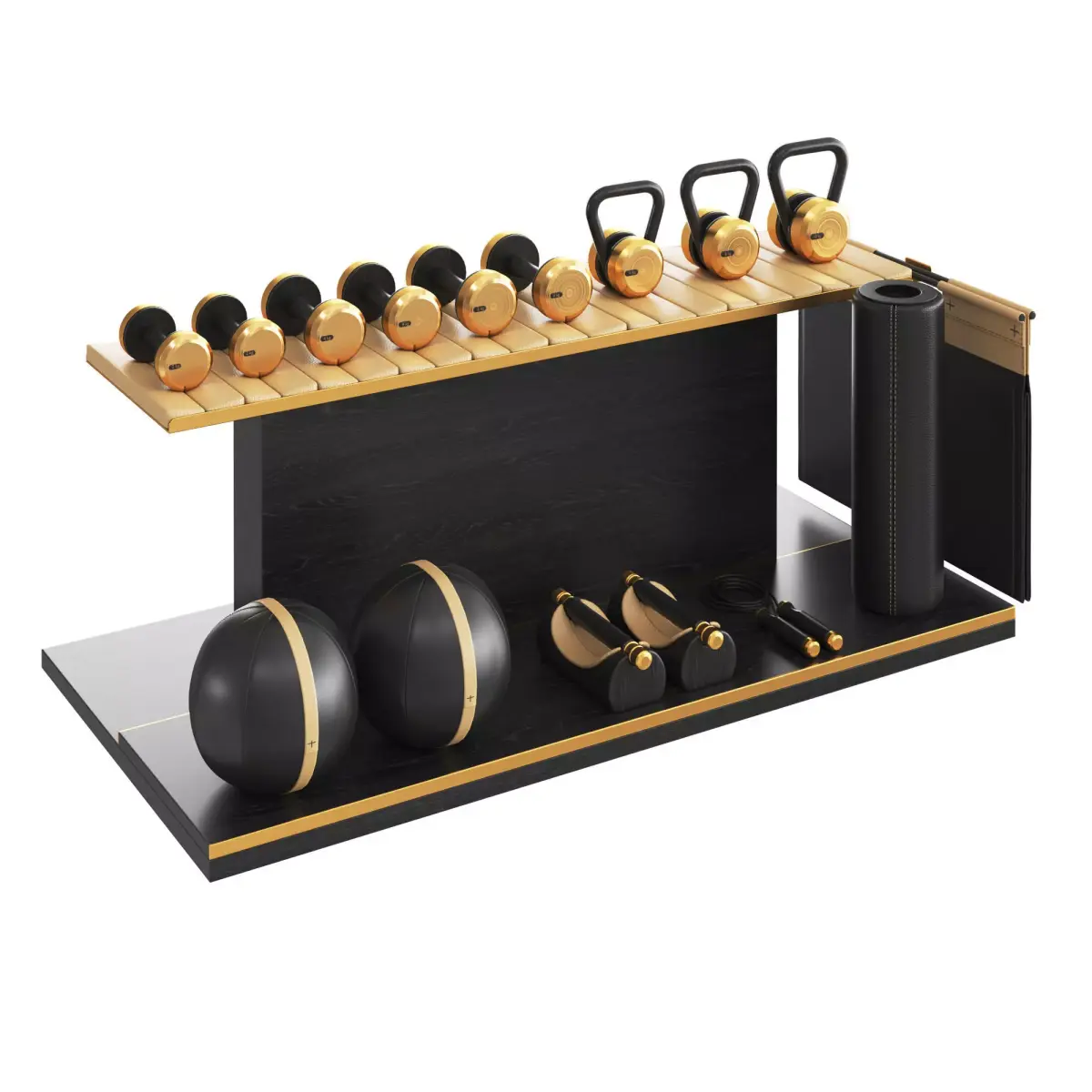 PENT luxury fitness equipment part 2 Black 3D model