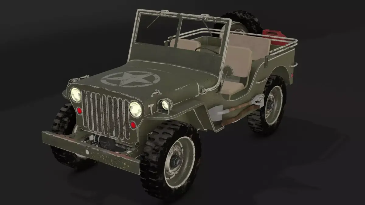 Jeep Willys 1942 3D model