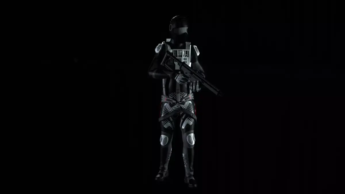 Robot Soldier - Assault Soldier Low-poly 3D model 22