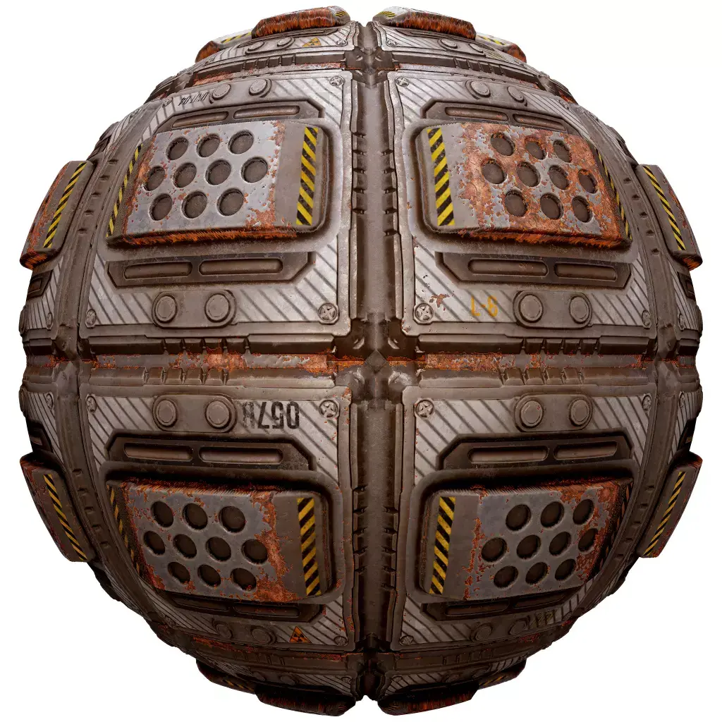 PBR Seamless Sci-Fi Texture 51 Low-poly 3D model