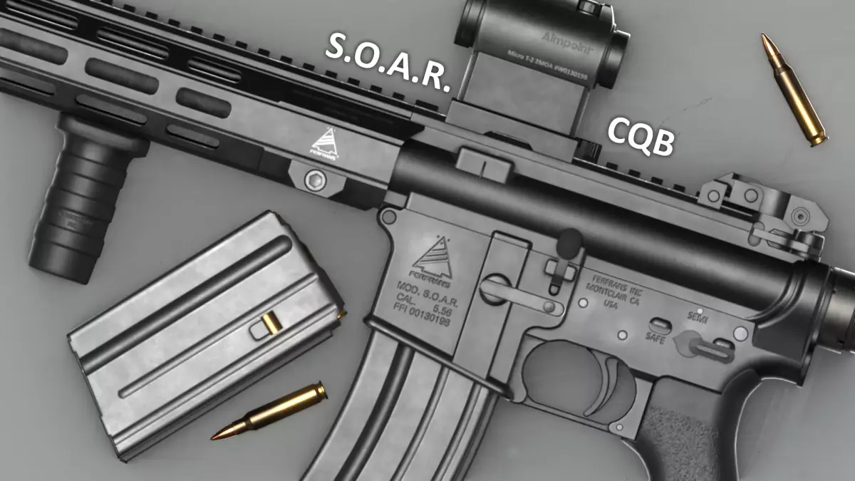 FERFRANS SOAR CQB MLOK - AR-15 Pack - Game Asset Low-poly 3D model