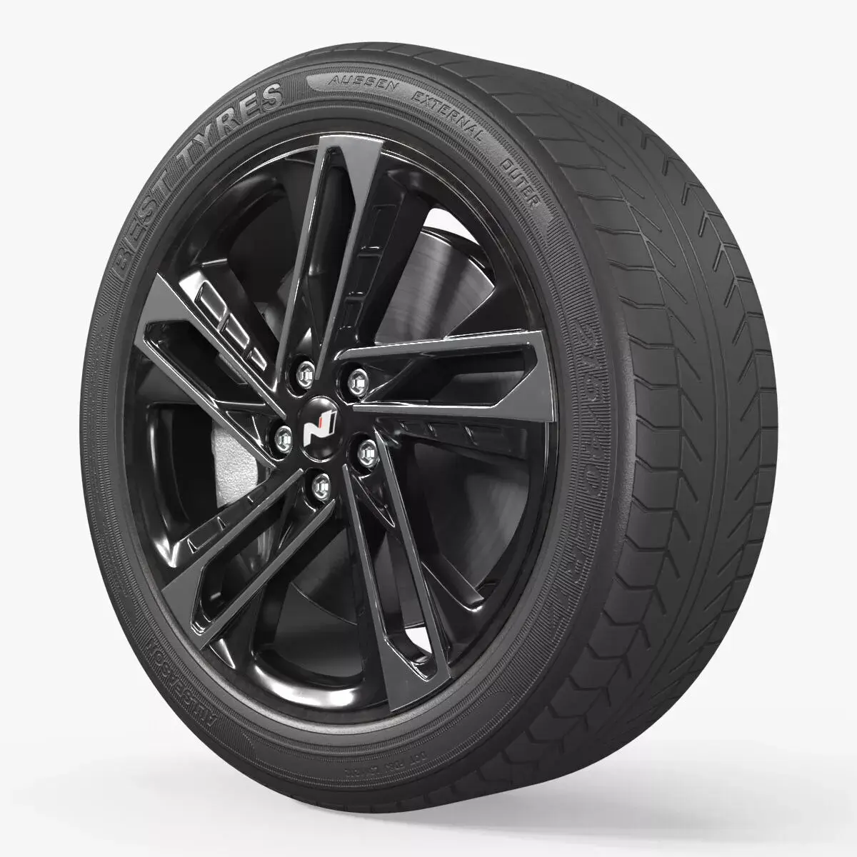 Hyundai Sonata Sport Wheel Rim 3D model