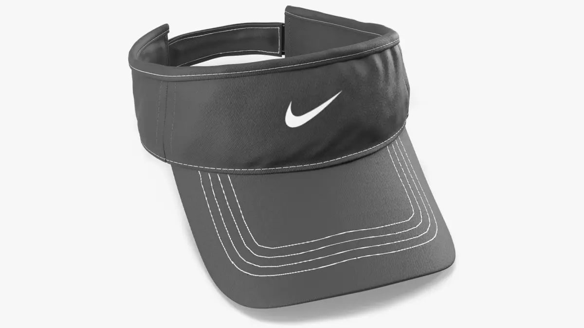 Nike Dri-FIT Sports Visor Dark Gray 3D model