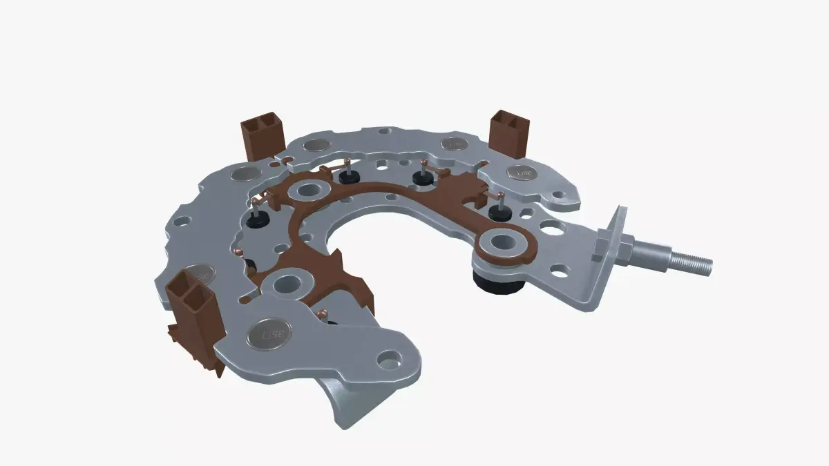 Alternator rectifier Low-poly 3D model