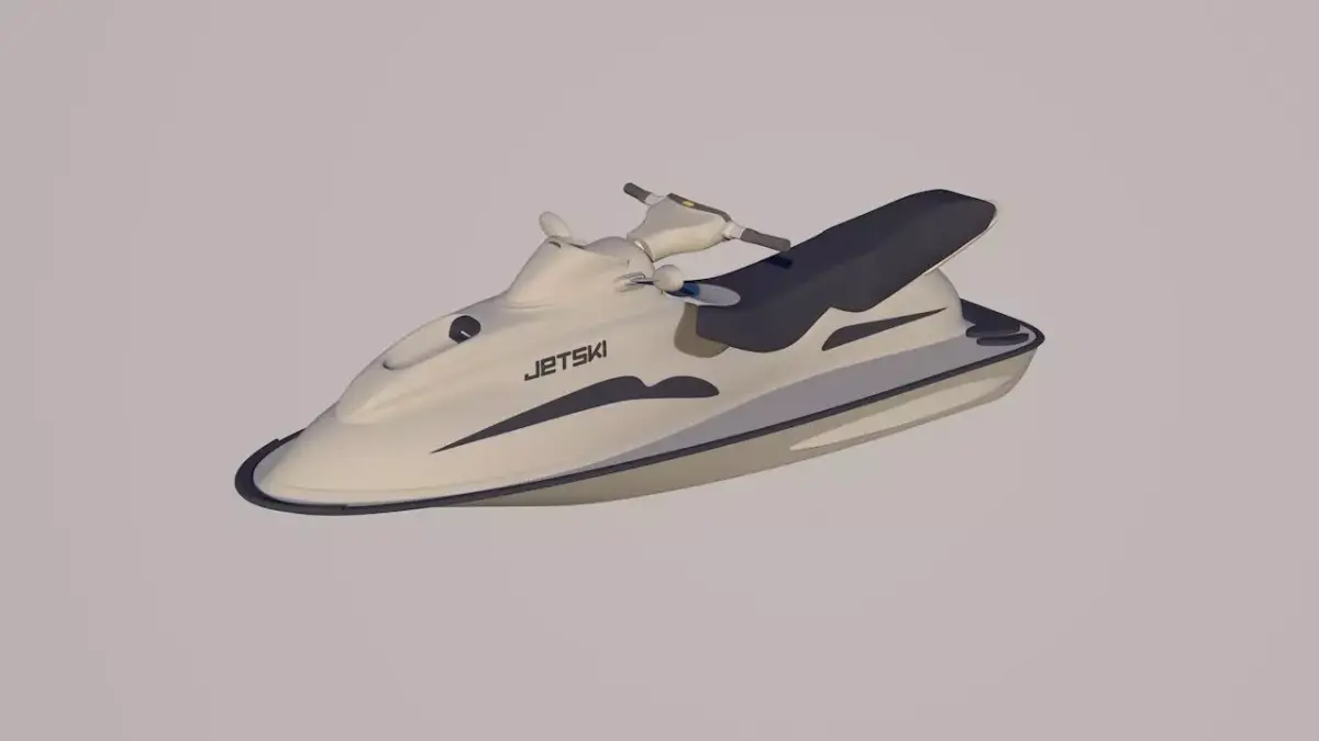 jet ski 3D model 4