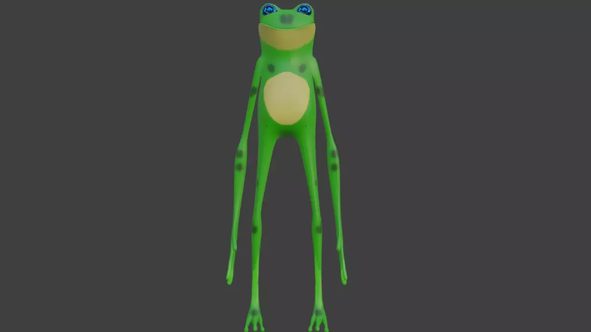 Cartoon Frog 3D model purchase