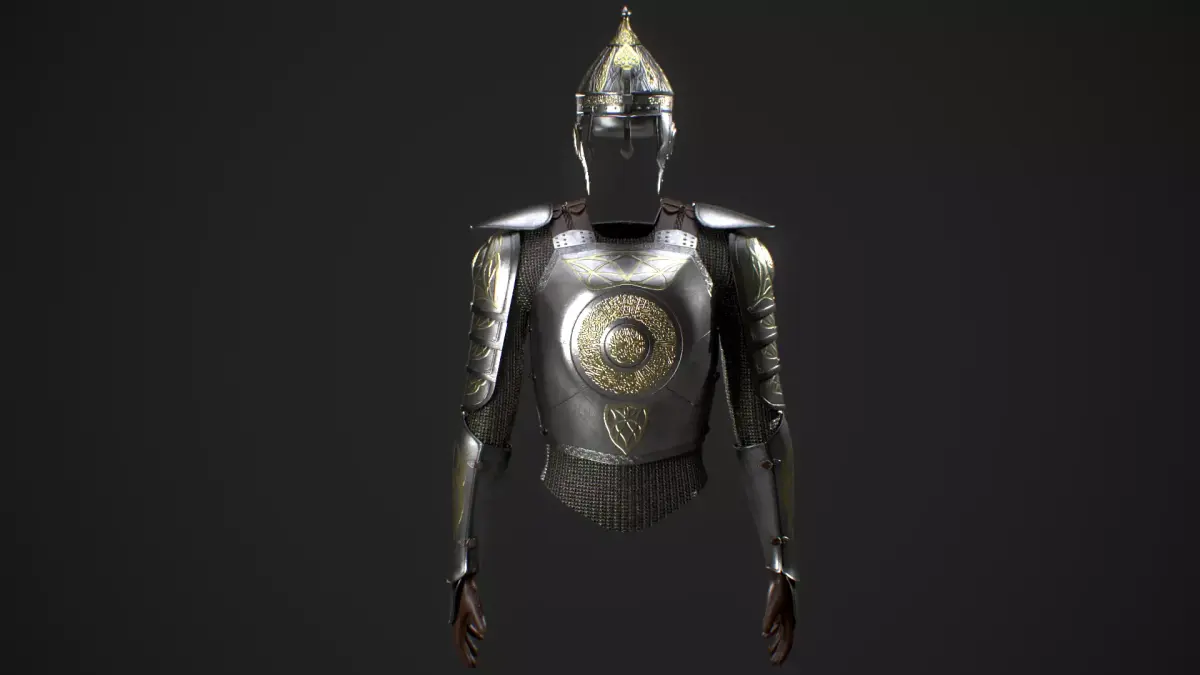 Middle Eastern Armor Low-poly 3D model