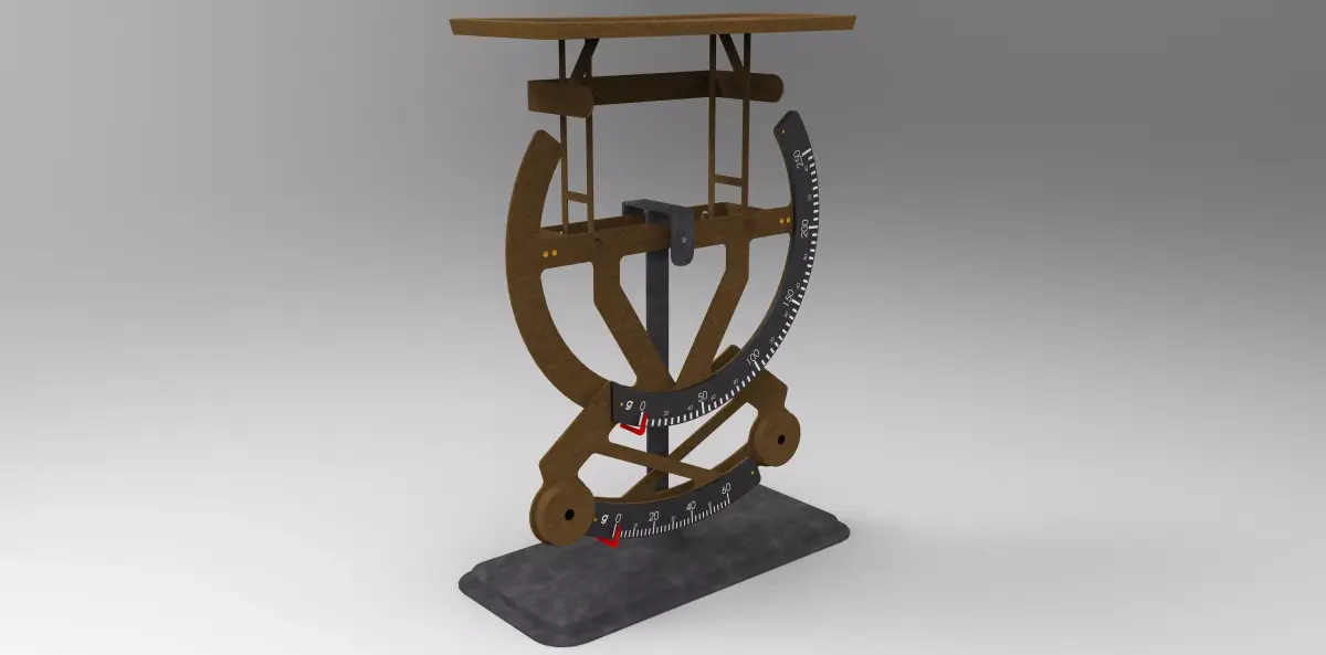 Letter Balance 3D model