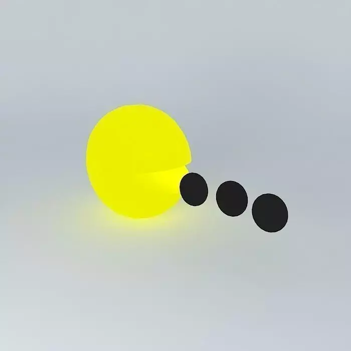 Pacman circle Free 3D model