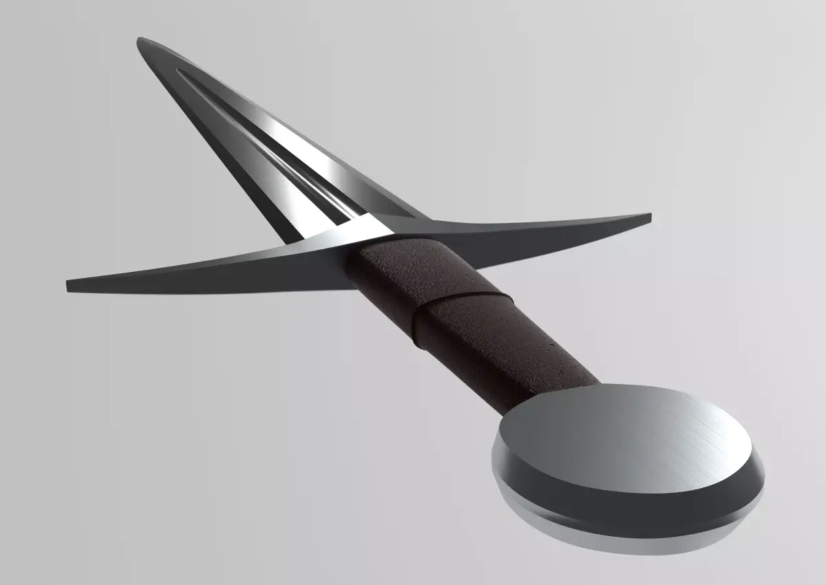  3D Historical Sword - One-handed Arming Shortsword Free low-poly 3D model