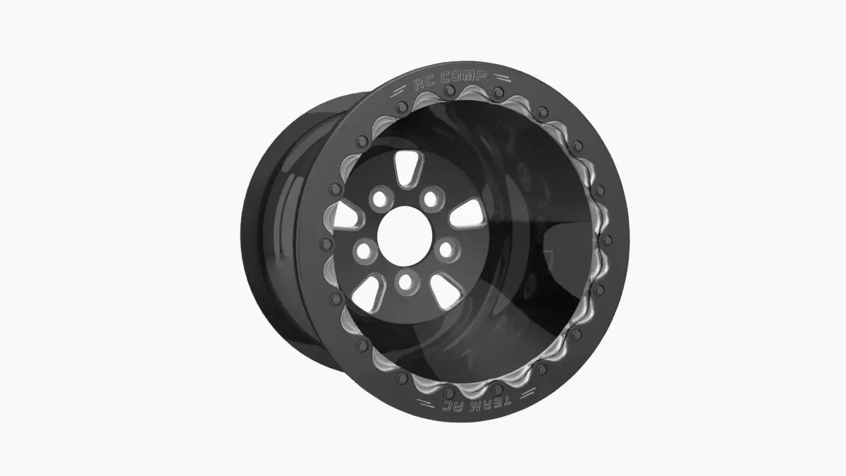RC Components F-5 HP Eclipse finish rear wheel Low-poly 3D model
