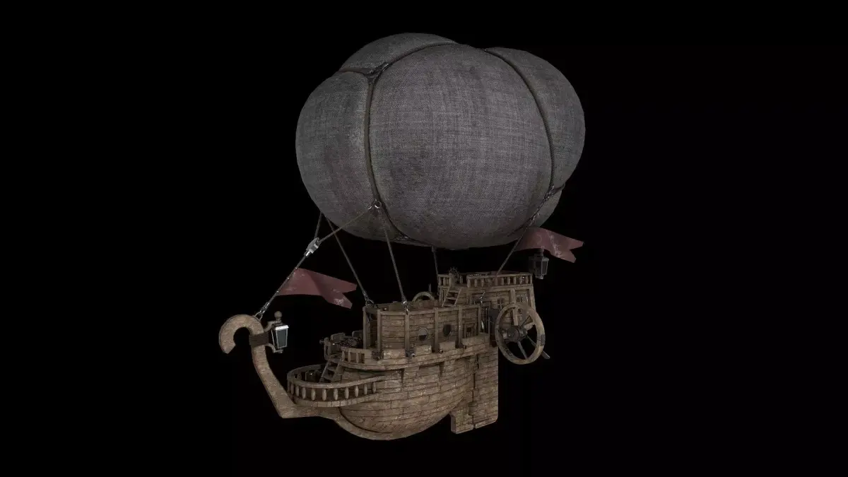 Airship Low-poly 3D model buy