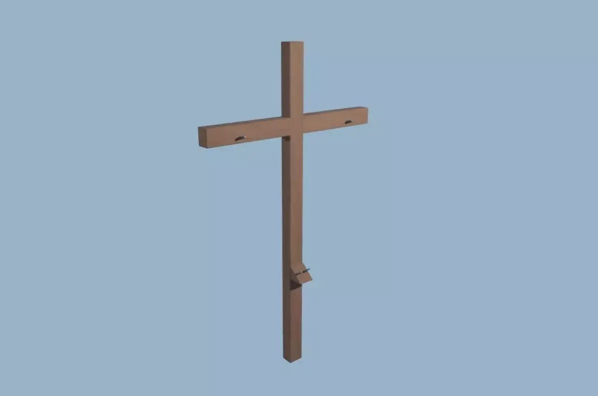 Wood Cross - Cruz de Madeira Low-poly 3D model