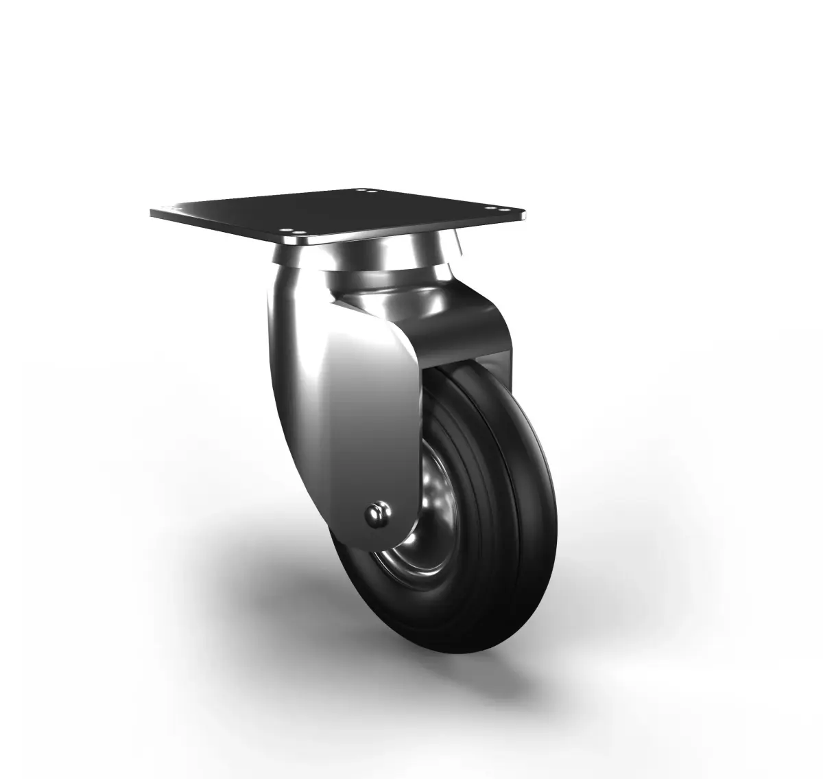 Swivel Rubber Wheel 3D model