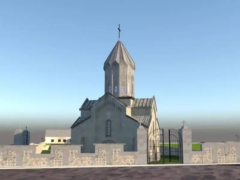 Church 3D model get