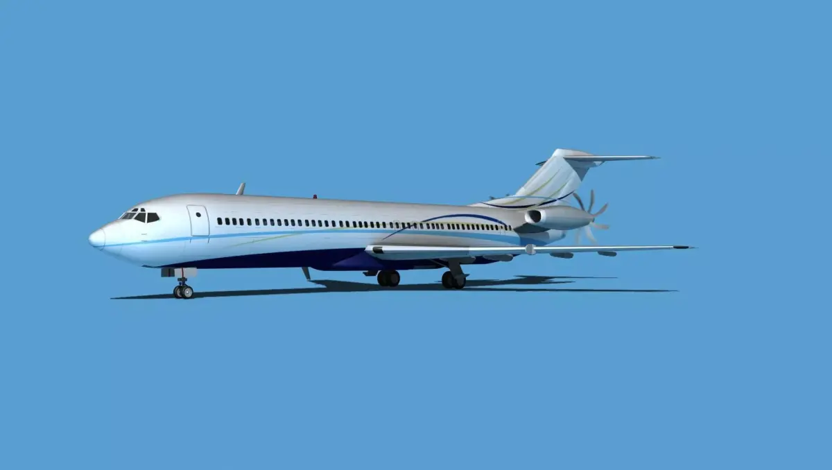 Boeing 7X7-2 Jet Fan V207 3D model