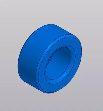 Flanged Bushing Vtulka - Precision Mechanical Part 3D model