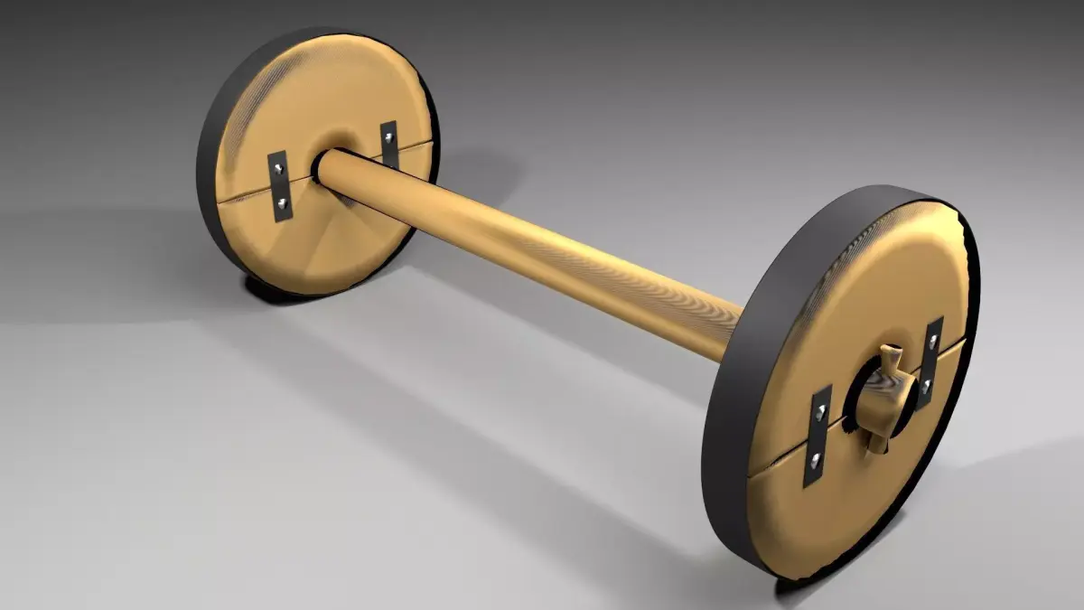 Wooden Wheel 3 3D model