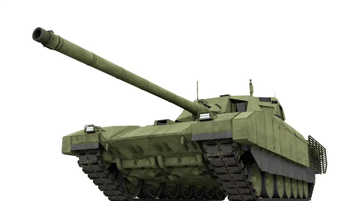 T-14 Armata Game Ready Low-poly 3D model